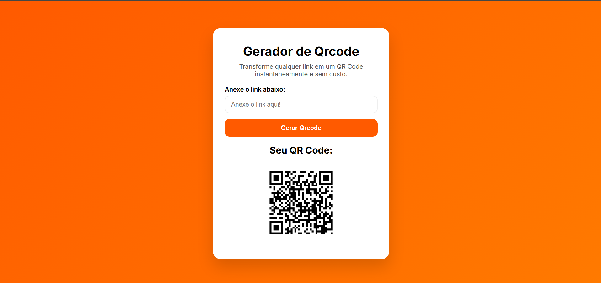Gerador de QRCode